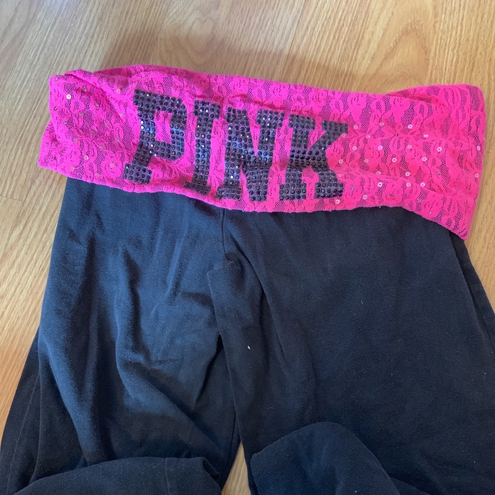Pink yoga pants